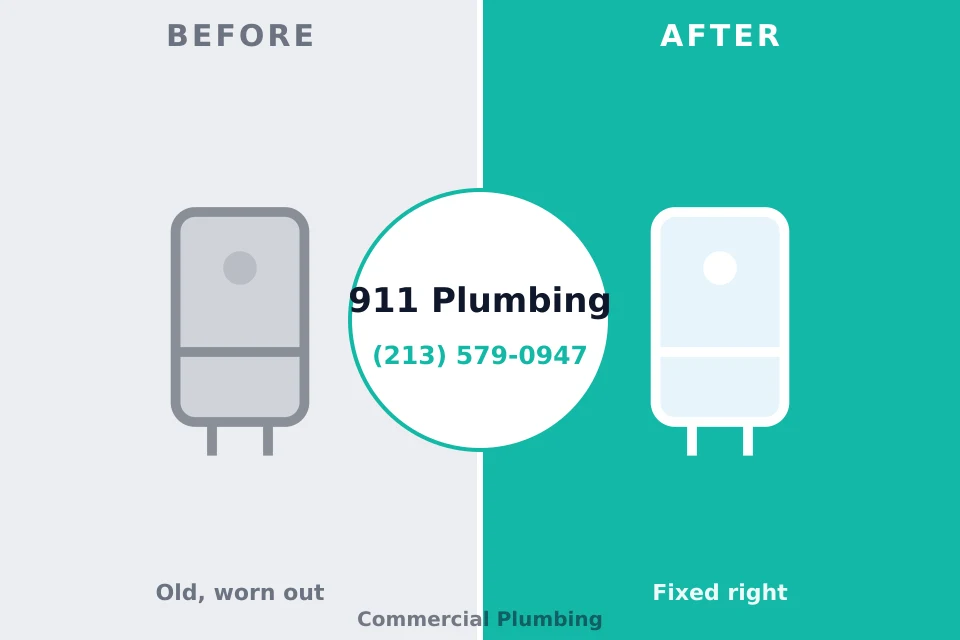 Before and after: plumbing company Drexel Hill, PA
